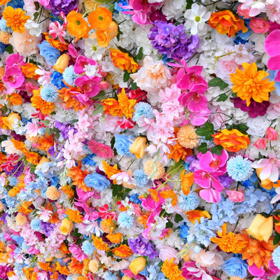 BD-120 5D Fabric Artificial Flower Backdrop Rolling Up Curtain Grass Wall - 8ft*8ft