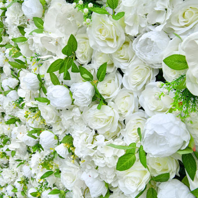 BD-122 3D Fabric Artificial Flower Backdrop Rolling Up Curtain Flower Wall - 8ft*8ft