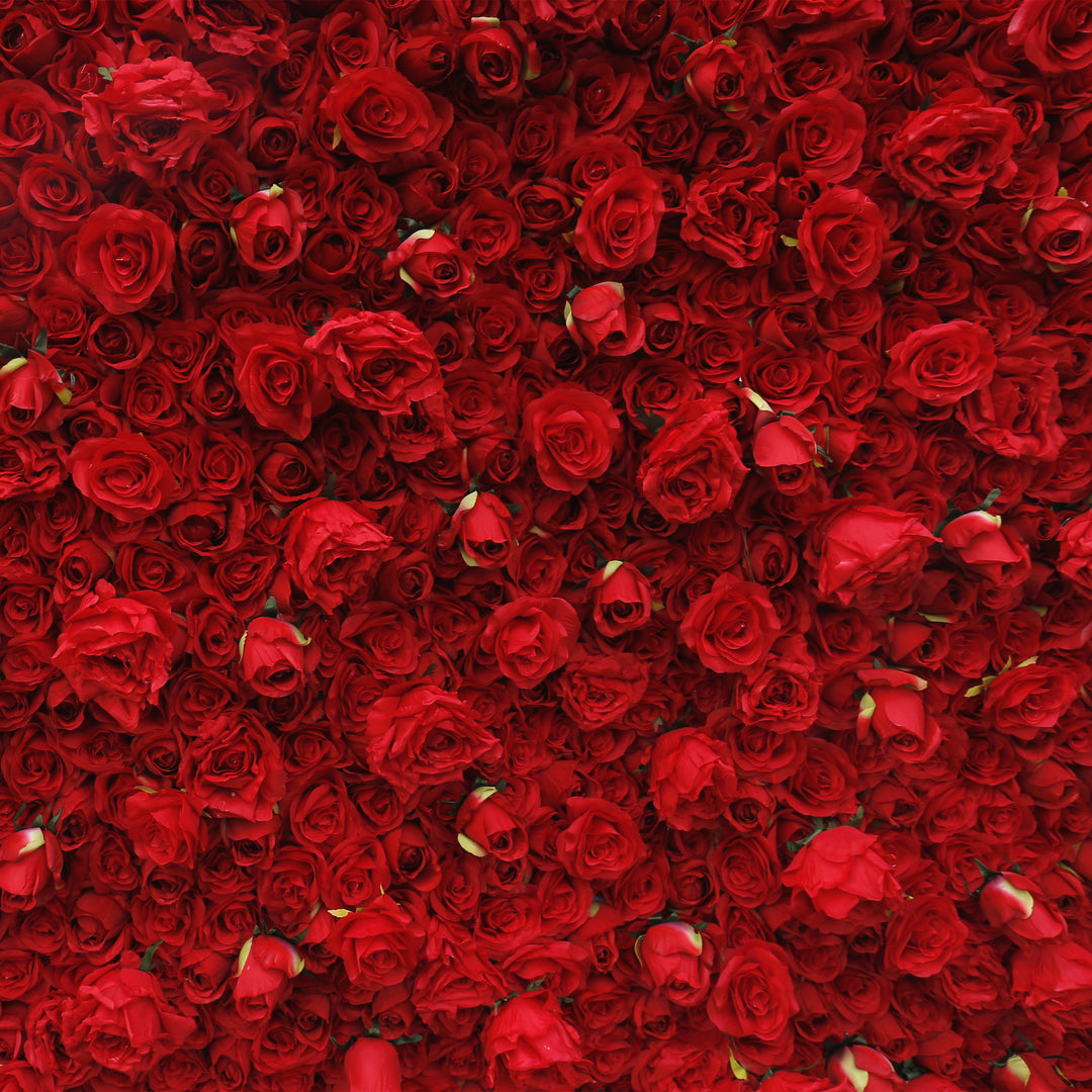 BD-041 3D Fabric Artificial Flower Backdrop Rolling Up Curtain Flower Wall - 8ft*8ft