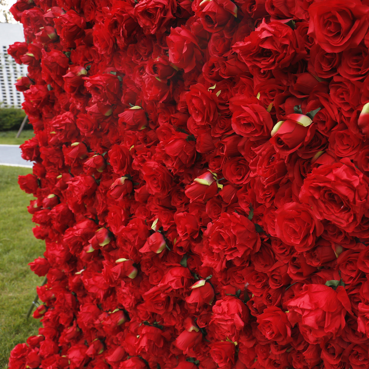 BD-041 3D Fabric Artificial Flower Backdrop Rolling Up Curtain Flower Wall - 8ft*8ft