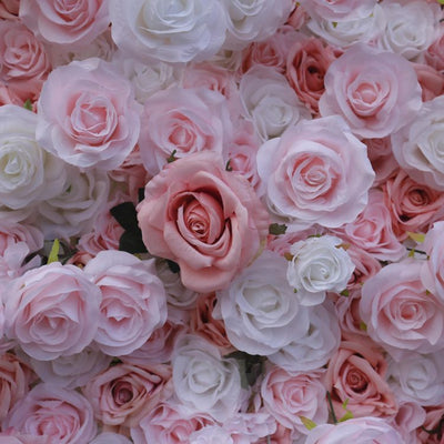 BD-102 3D Fabric Artificial Flower Backdrop Rolling Up Curtain Flower Wall - 8ft*8ft