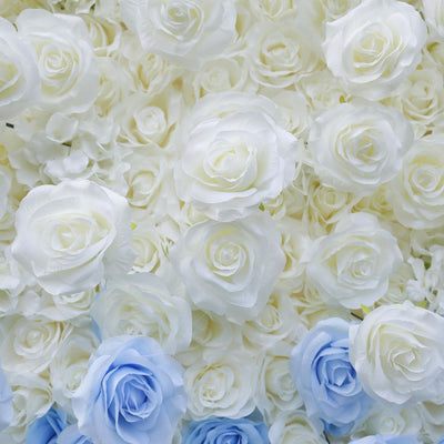 BDJ-105 5D Fabric Artificial Flower Backdrop Rolling Up Curtain Flower Wall - 8ft*8ft