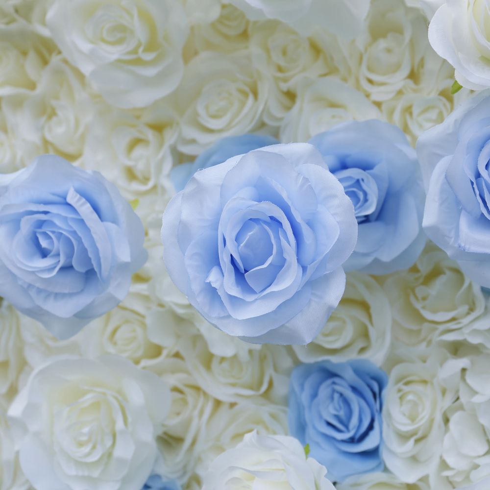 BDJ-105 5D Fabric Artificial Flower Backdrop Rolling Up Curtain Flower Wall - 8ft*8ft