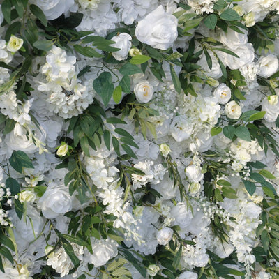 BD-126 5D Fabric Artificial Flower Backdrop Rolling Up Curtain Grass Wall - 8ft*8ft