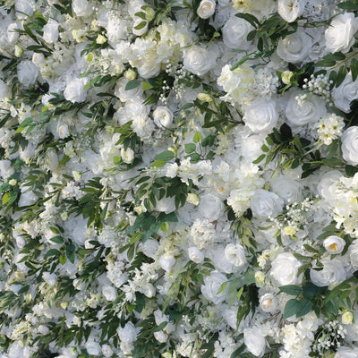BD-126 5D Fabric Artificial Flower Backdrop Rolling Up Curtain Grass Wall - 8ft*8ft
