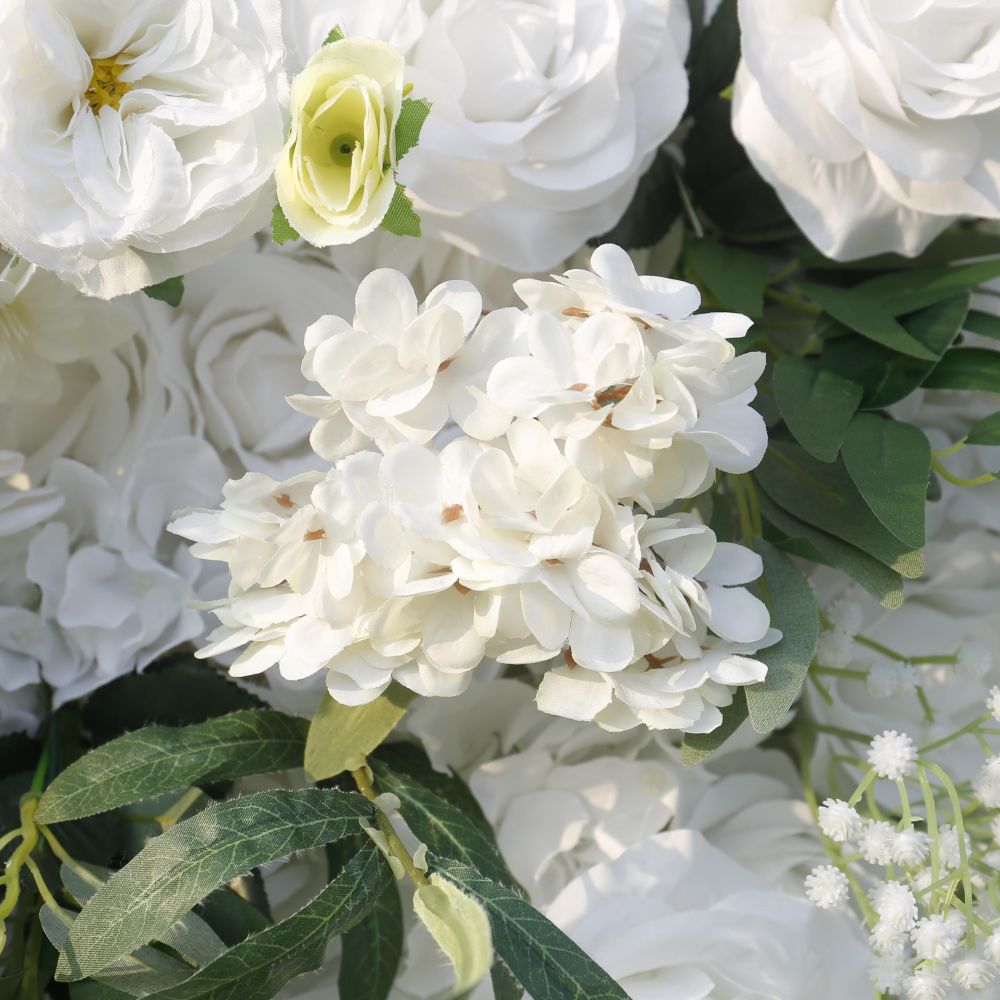 BD-126 5D Fabric Artificial Flower Backdrop Rolling Up Curtain Grass Wall - 8ft*8ft