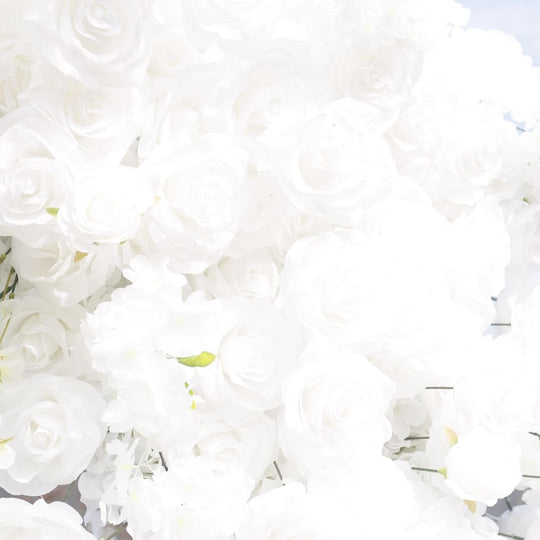 Square Artificial Silk Wedding Arch Flower Decoration Arrangement Floral Backdrop