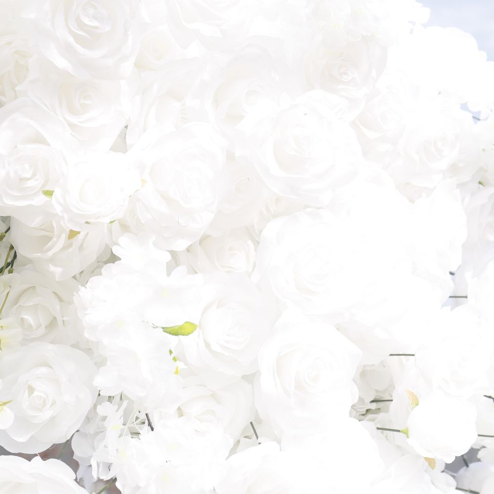 Square Artificial Silk Wedding Arch Flower Decoration Arrangement Floral Backdrop