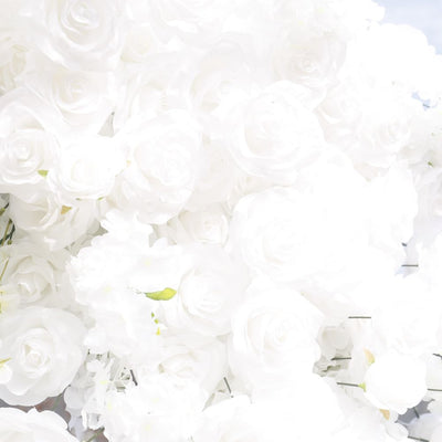 Square Artificial Silk Wedding Arch Flower Decoration Arrangement Floral Backdrop