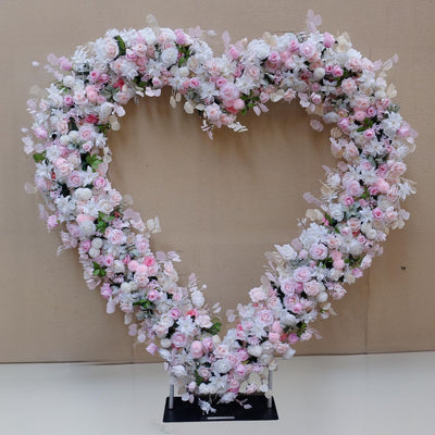 Heart Shaped Wedding Arch Flower Backdrop Arch Flower Runners Floral Arrangement