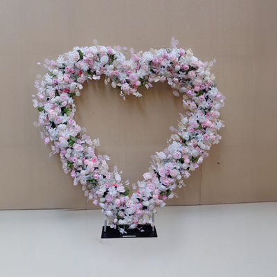 Heart Shaped Wedding Arch Flower Backdrop Arch Flower Runners Floral Arrangement