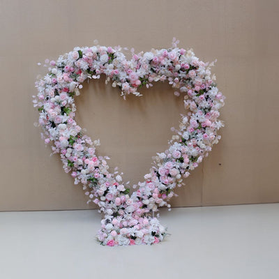Heart Shaped Wedding Arch Flower Backdrop Arch Flower Runners Floral Arrangement
