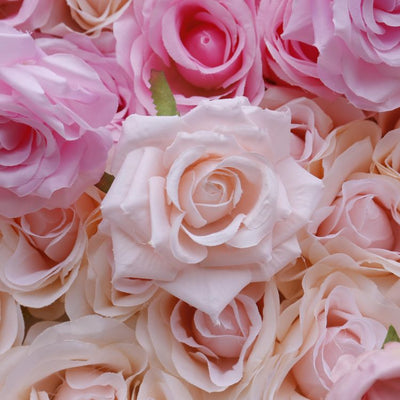 BDJ-007 3D Fabric Artificial Flower Backdrop Rolling Up Curtain Flower Wall - 8ft*8ft