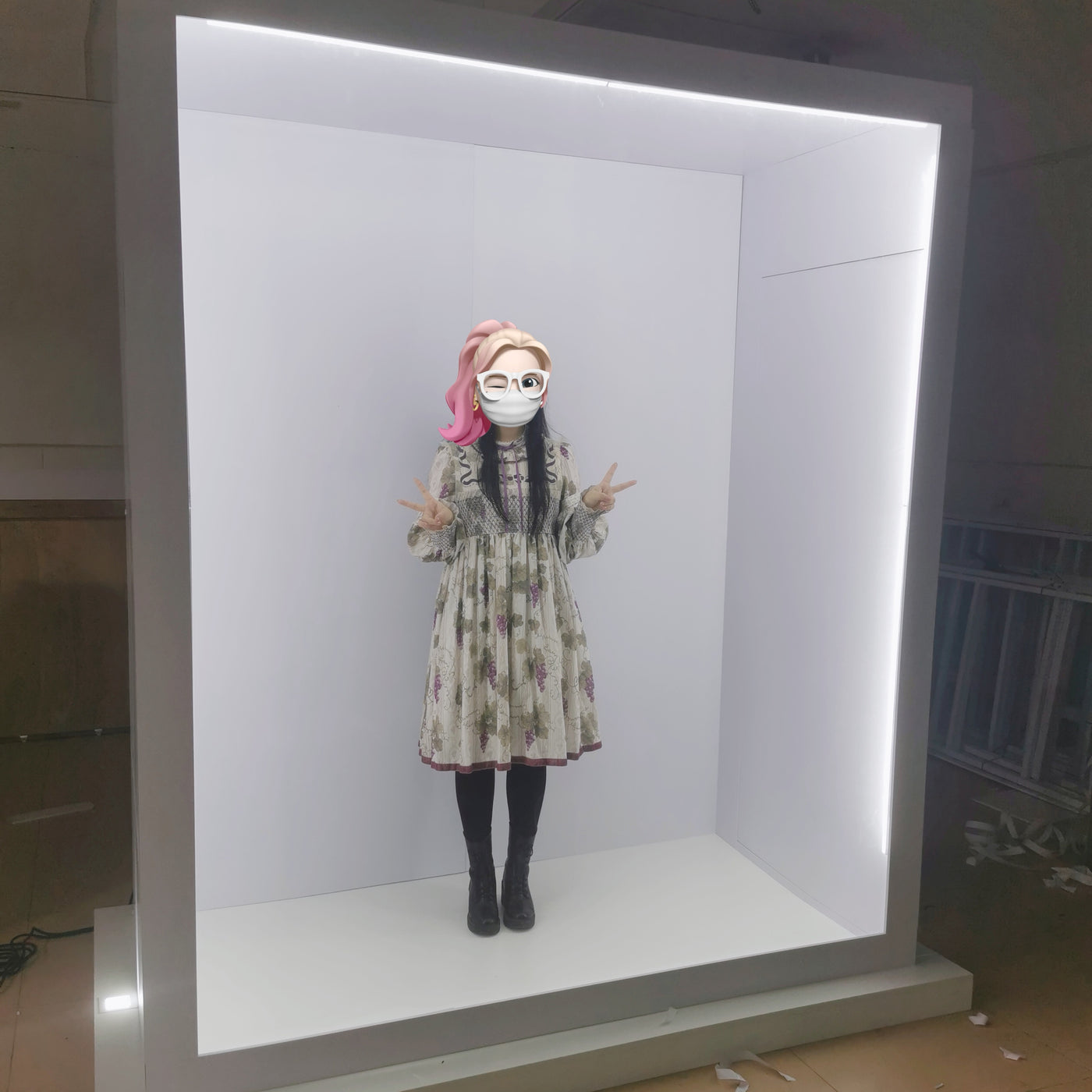 Weddings Photography Background PVC Magazine Photo Booth Box Backdrop Event Booth