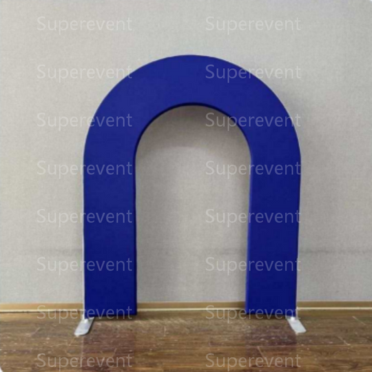 Arched Fabric Backdrop Single / Double Sided Tension Fabric Cover with Frame - Blue