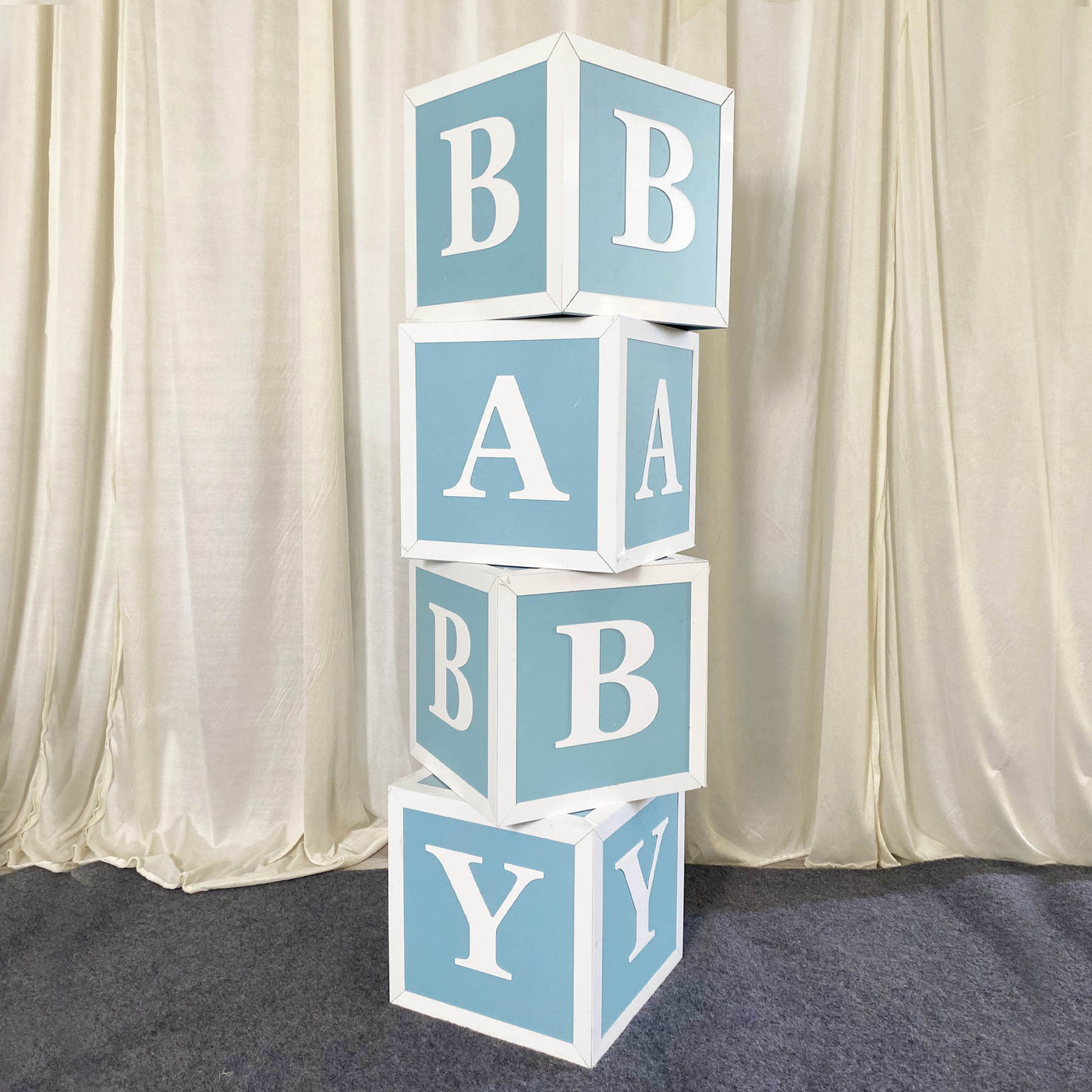 Letter Boxes A-Z for Boys Girls Baby Shower Decoration by Super-Event