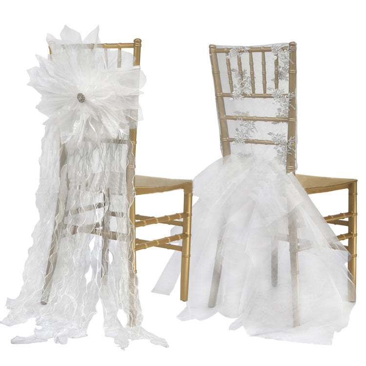 Luxury Chair Sashes Wedding Decorative Sashes for Wedding Chair