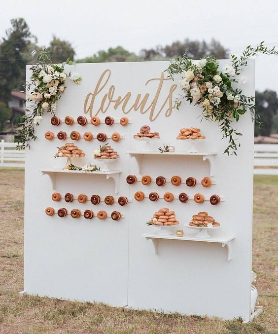 MDF Dessert Cake Display Stand Set - White