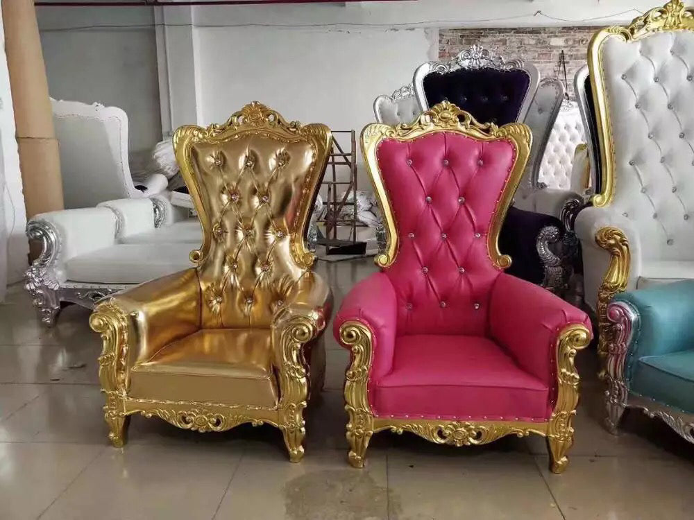Royal Chairs Luxury Wedding King Throne Chairs for Events