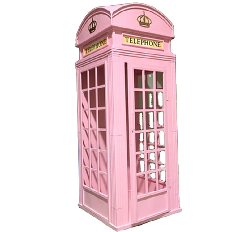 London Telephone Booth English Phone Box - Black