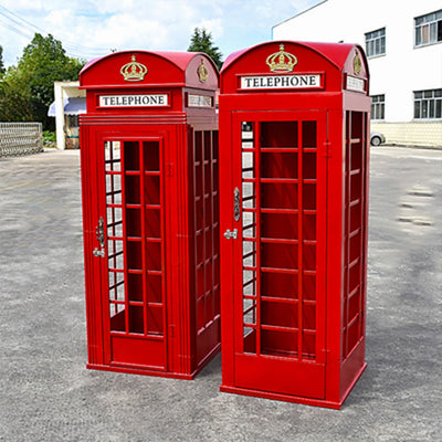 London Telephone Booth English Phone Box - Black