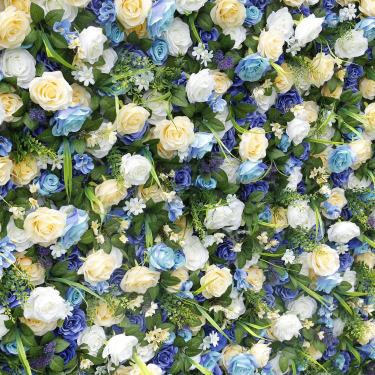 BD-020 3D Fabric Artificial Flower Backdrop Rolling Up Curtain Flower Wall - 8ft*8ft
