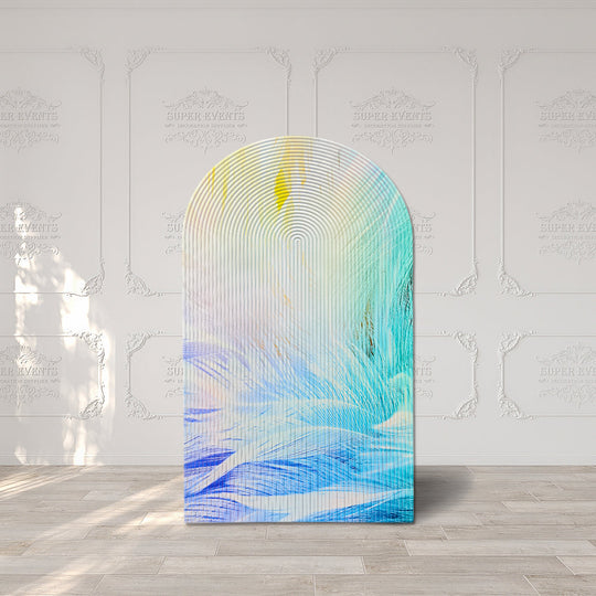 Arched Backdrop Set / Custom 3D PVC Arch Backdrop - Multicolor