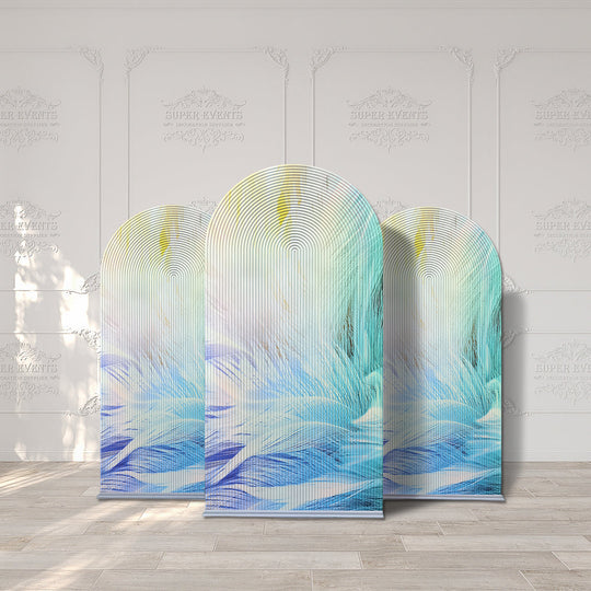 Arched Backdrop Set / Custom 3D PVC Arch Backdrop - Multicolor
