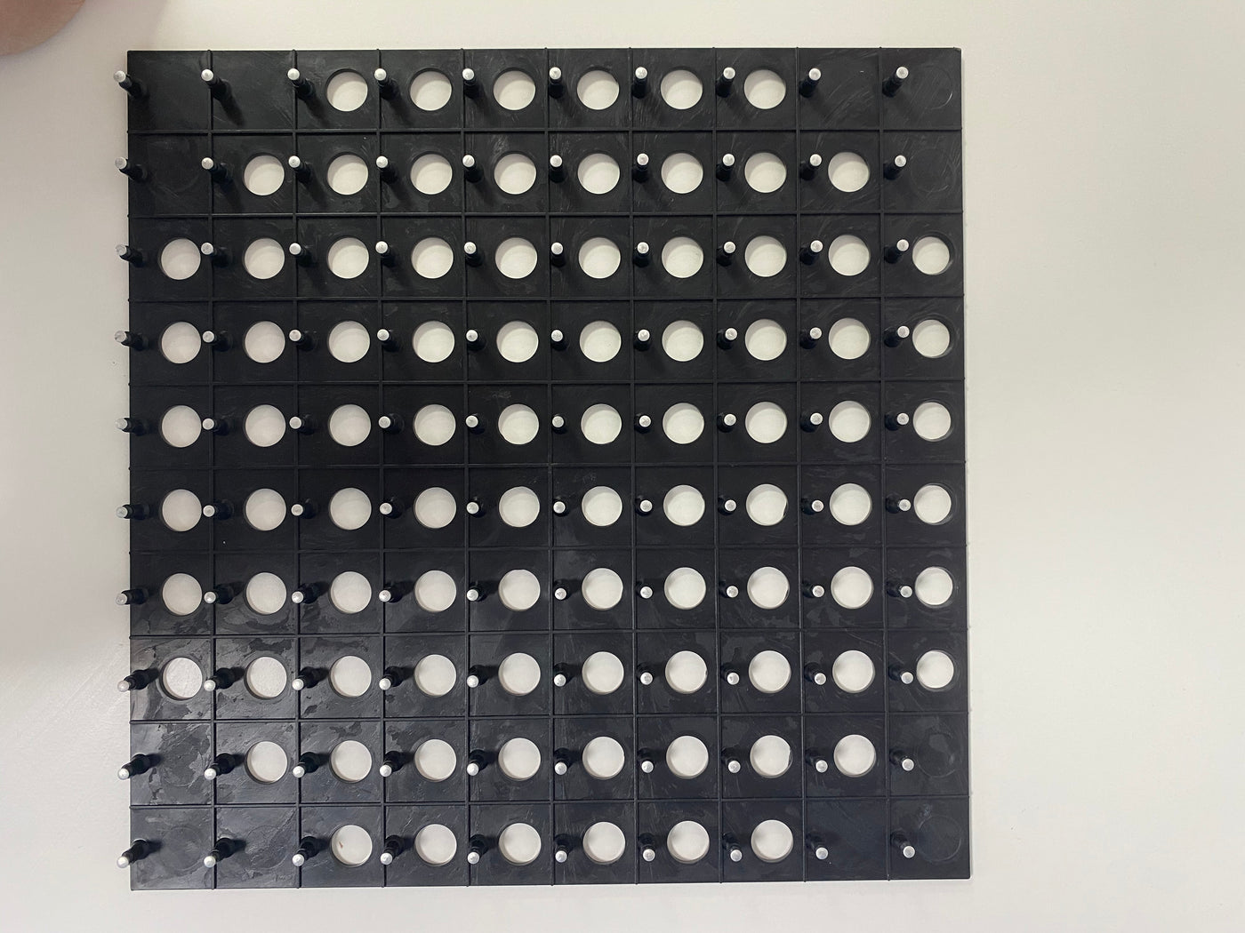 Shimmer Wall Panels / Black Backing & Square Sequins - Silver