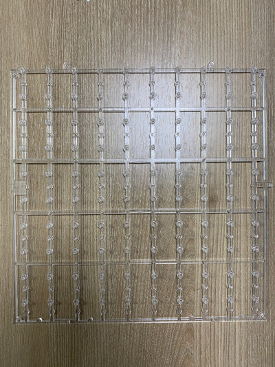 Easy Connect Shimmer Wall Panels / Transparent Grid Backing & Square Sequins - Wine Red