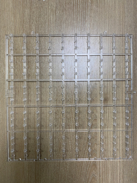 Easy Connect Shimmer Wall Panels / Transparent Grid Backing &amp; Square Sequins - Dream Blue