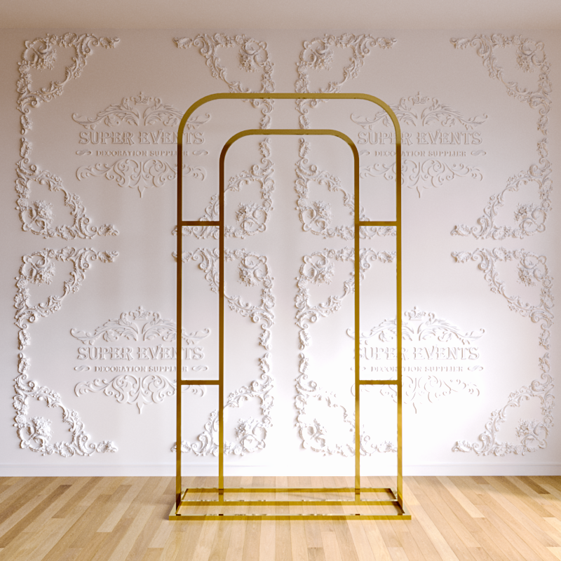 Metal Square Backdrop Frame Stand - Gold