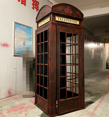 London Telephone Booth English Phone Box - Vintage Bronze