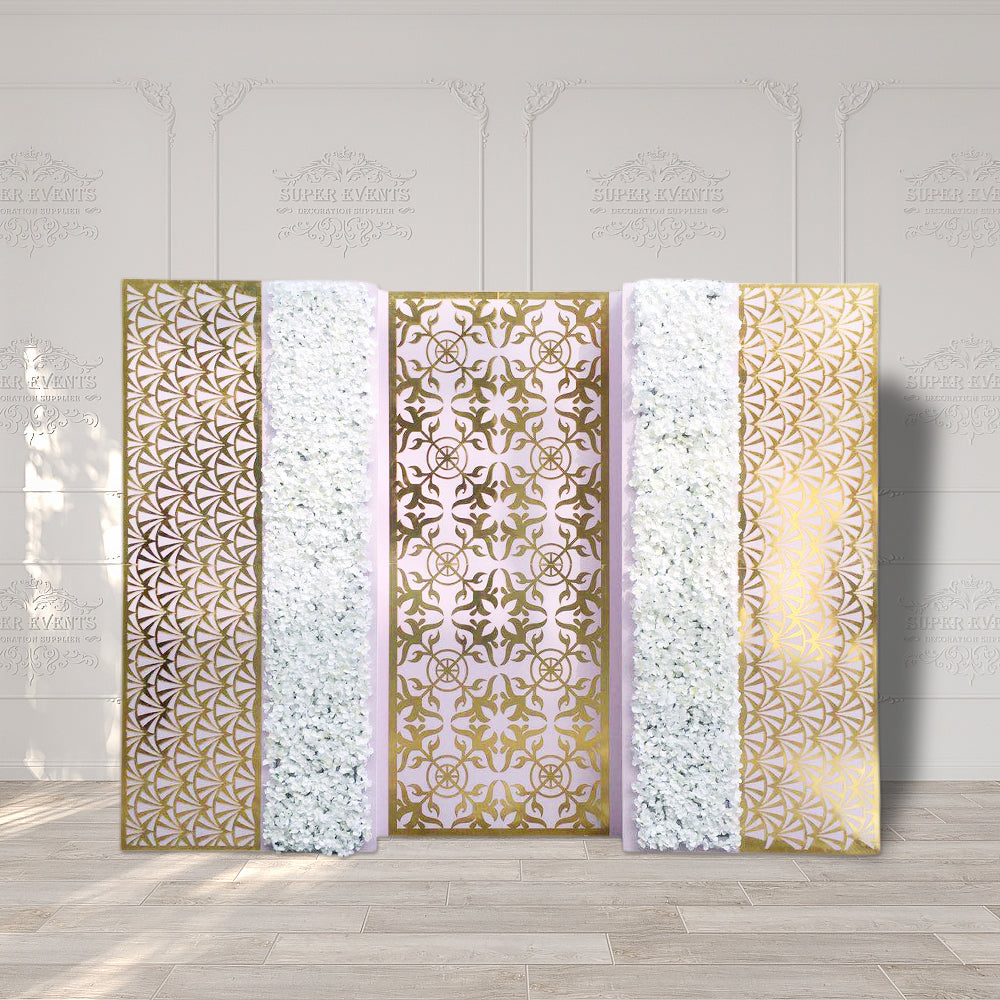 Pvc Backdrop Sample PVC Square Stage Decor Backdrop - Gold – Supereventdecor