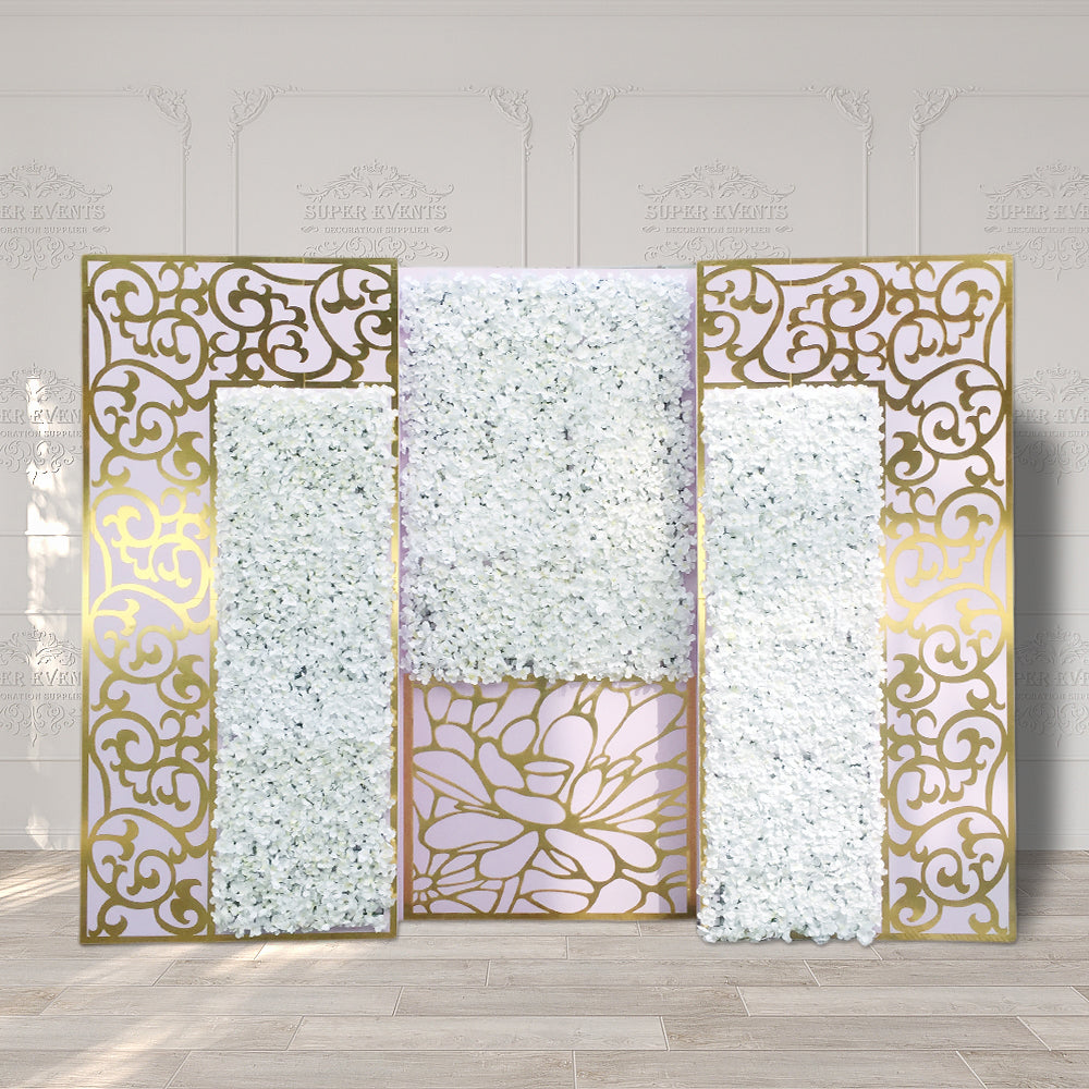 Back Drop Pvc PVC Square Stage Decor Backdrop - Gold – Supereventdecor