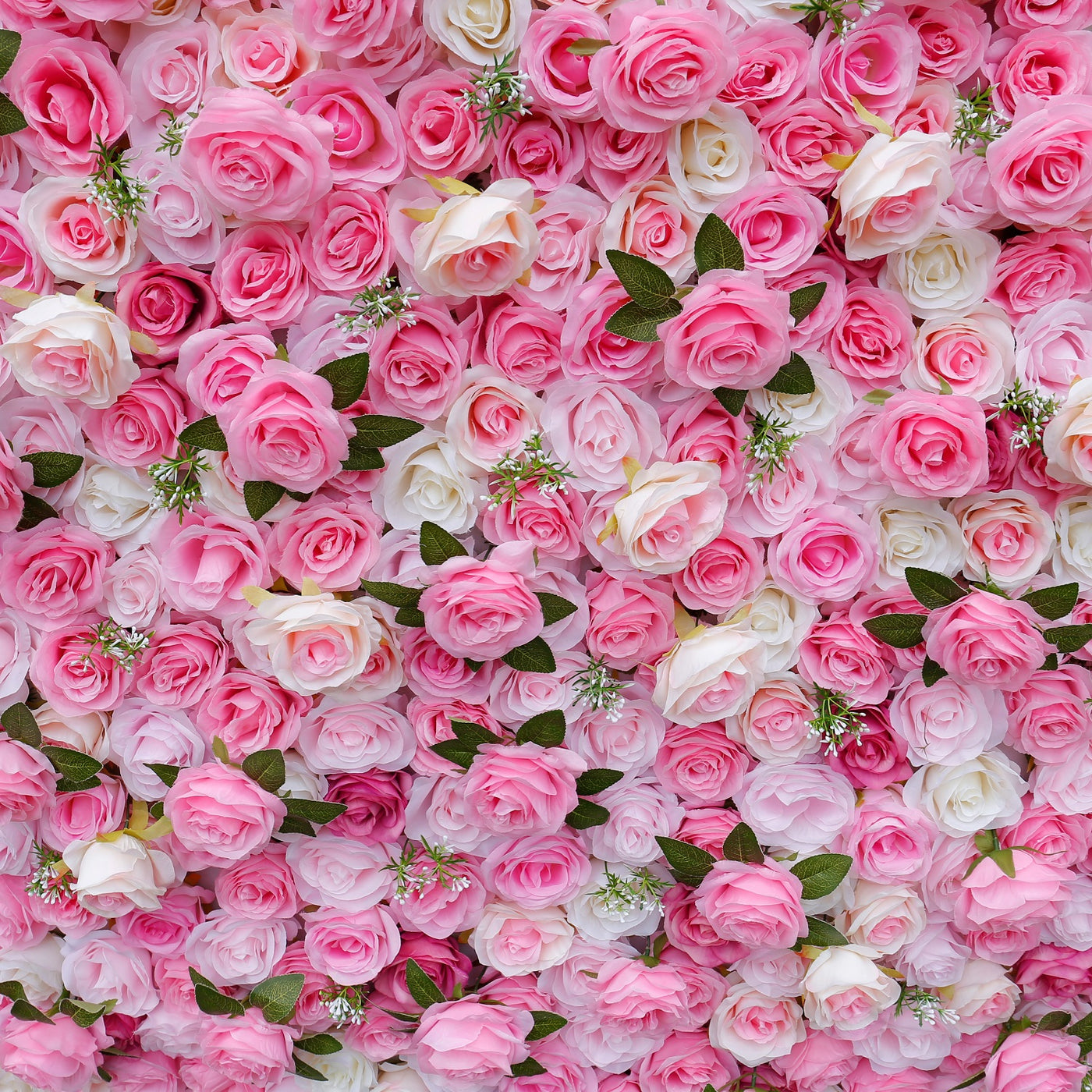 BD-025 3D Fabric Artificial Flower Backdrop Rolling Up Curtain Flower Wall - 8ft*8ft