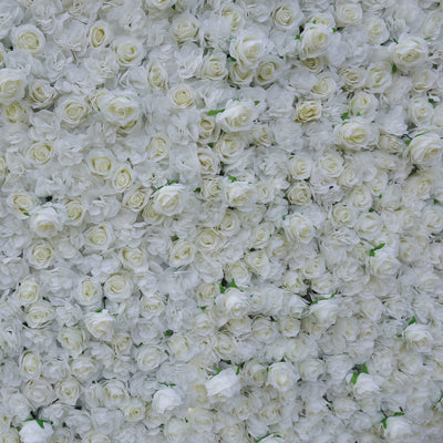 BD-034 2D Fabric Artificial Flower Backdrop Rolling Up Curtain Flower Wall - 8ft*8ft