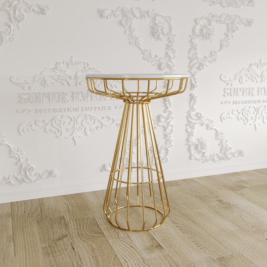 1 Piece Stainless Steel Display Plinths Set - Gold