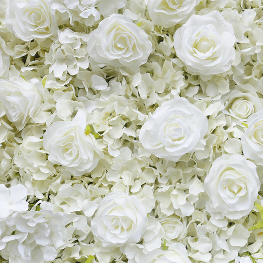 BD-047 2D Fabric Artificial Flower Backdrop Rolling Up Curtain Flower Wall - 8ft*8ft
