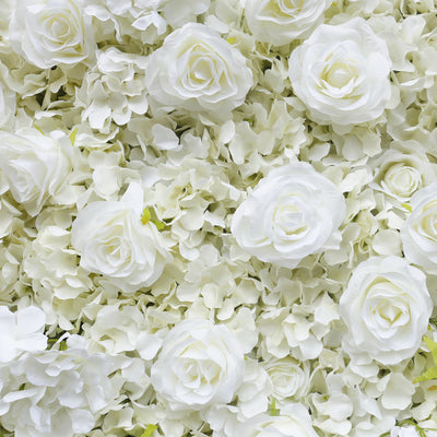 BD-047 2D Fabric Artificial Flower Backdrop Rolling Up Curtain Flower Wall - 8ft*8ft
