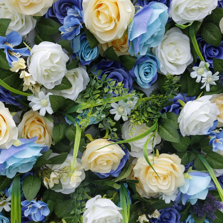 BD-020 3D Fabric Artificial Flower Backdrop Rolling Up Curtain Flower Wall - 8ft*8ft