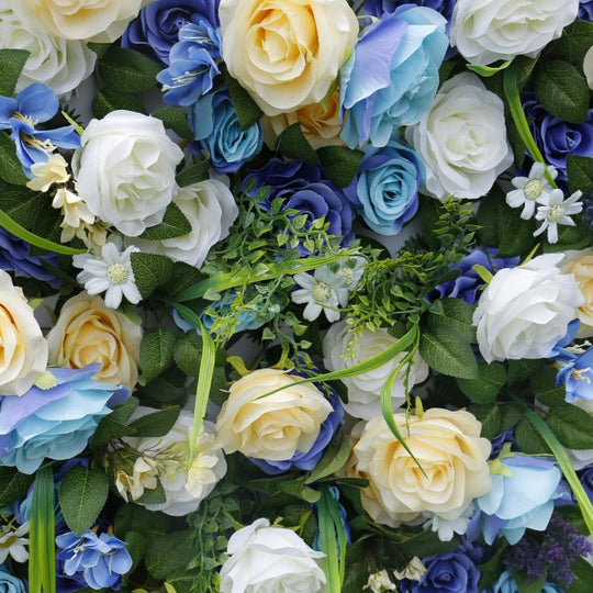 BD-020 3D Fabric Artificial Flower Backdrop Rolling Up Curtain Flower Wall - 8ft*8ft