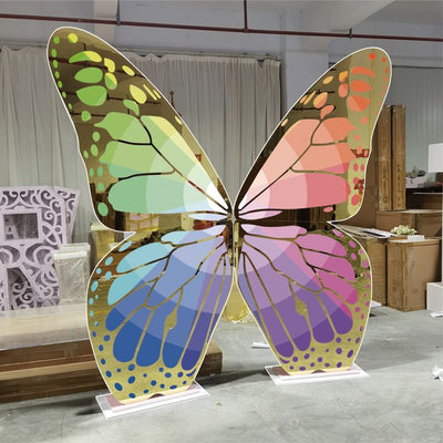 Butterfly Shape Acrylic Backdrops - Colorful