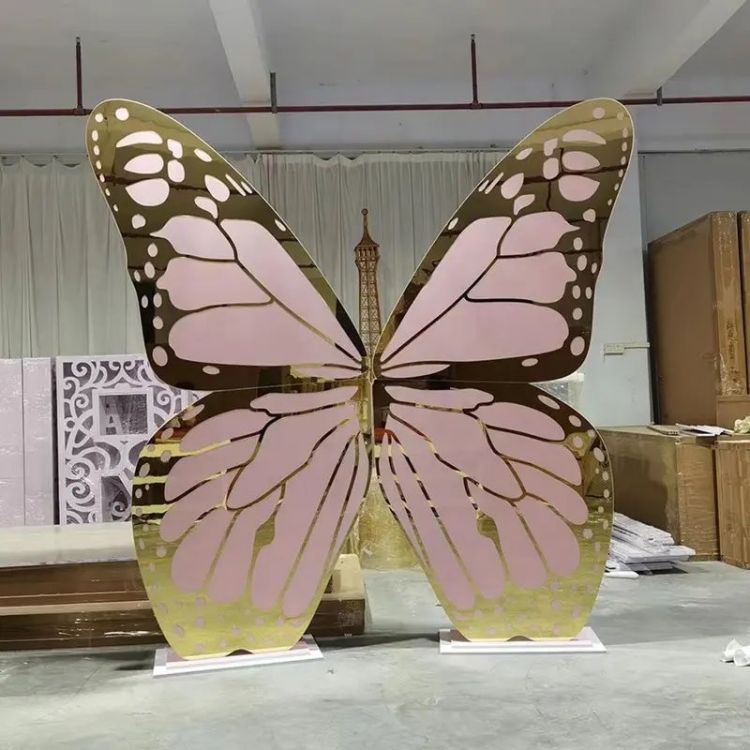 Butterfly Shape Acrylic Backdrops - Pink