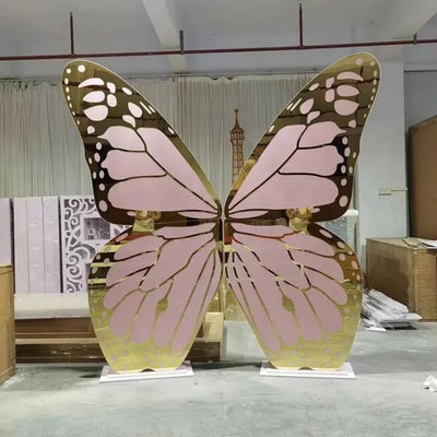 Butterfly Shape Acrylic Backdrops - Pink