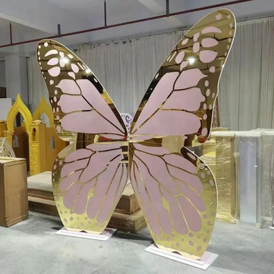 Butterfly Shape Acrylic Backdrops - Pink