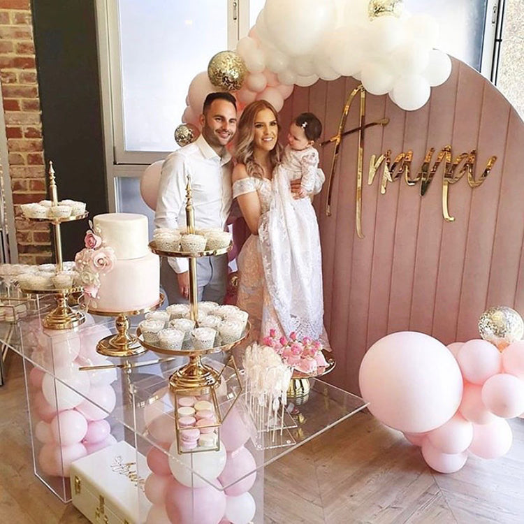 Velvet Round Event Decor Backdrop 65" - Pink