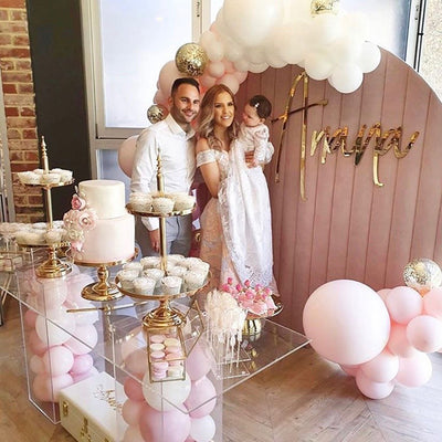 Velvet Round Event Decor Backdrop 65" - Pink