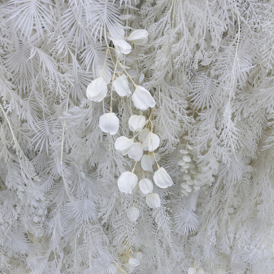 HE-BD029 5D Feather Backdrop Rolling Up Curtain Flower Wall - 8ft*8ft