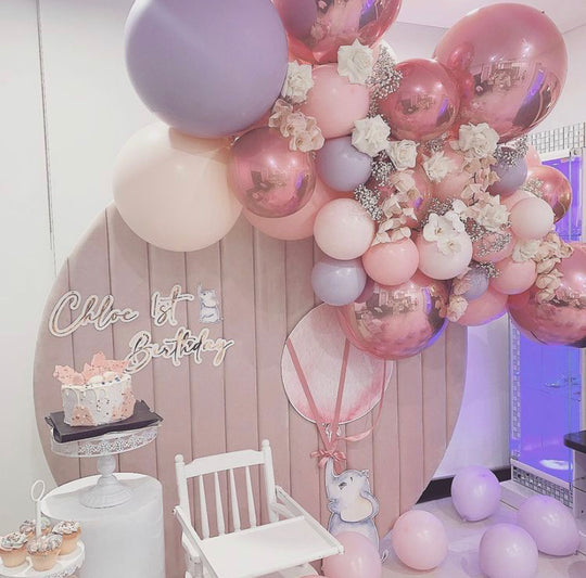 Velvet Round Event Decor Backdrop 65" - Pink